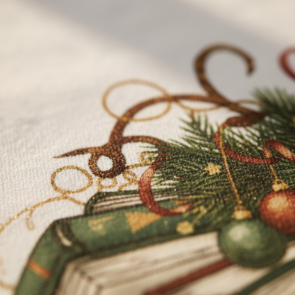 Christmas Book Wreath Tee – Baby Holiday Shirt