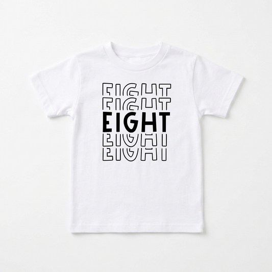Eight Birthday Kids Shirt – 8th Birthday Tee