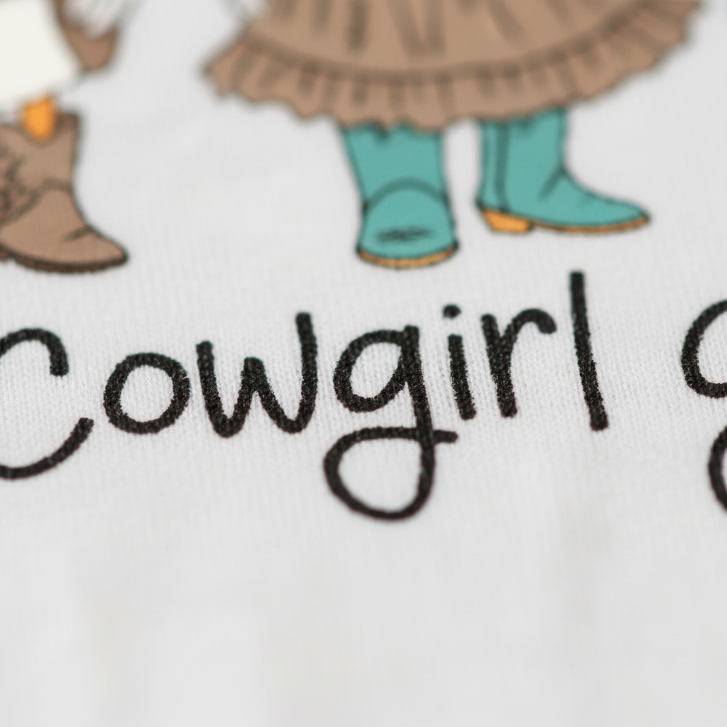 Just a Cowgirl Goose Toddler Girls Shirt – Western Tee