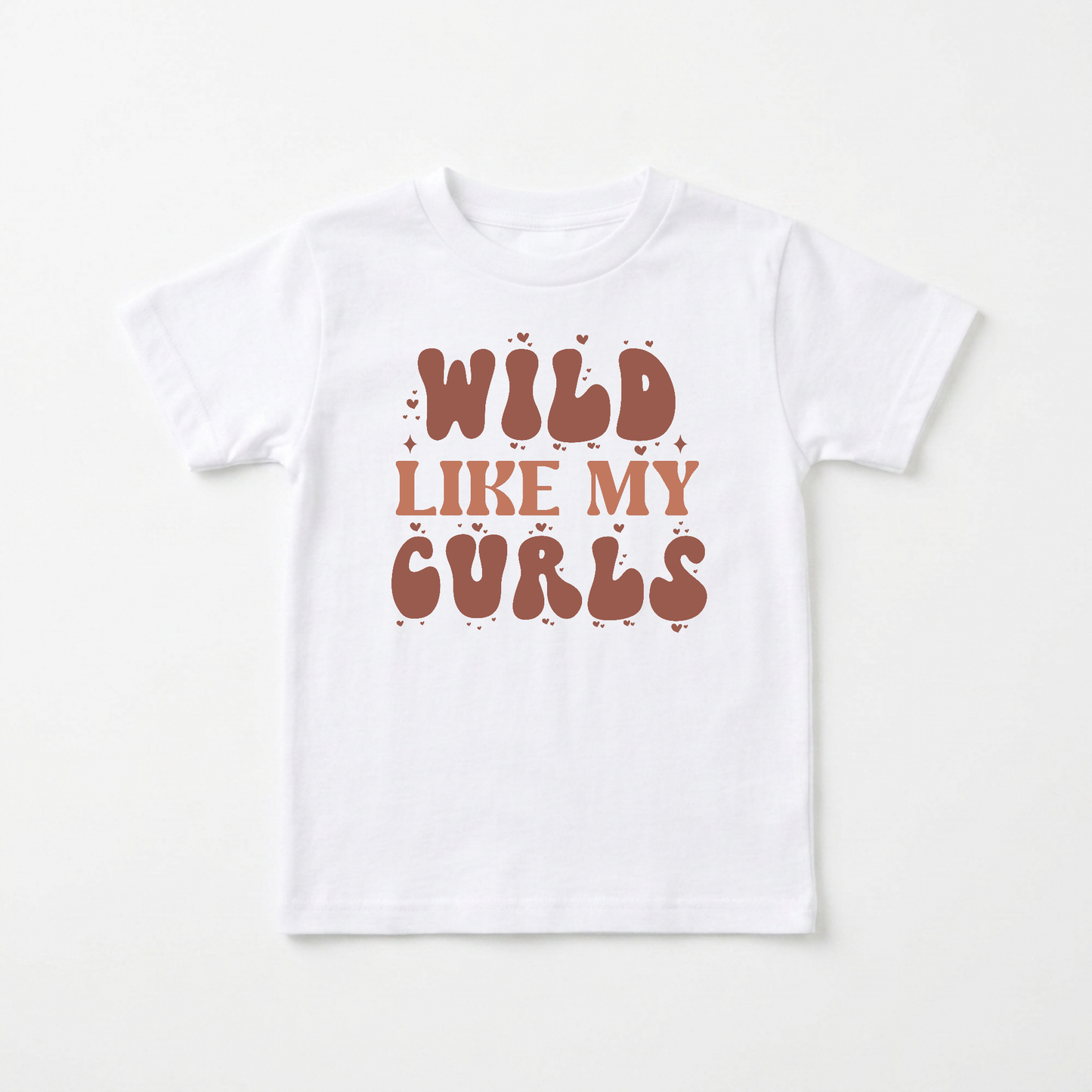 Wild Like My Curls Kids Shirt – Boho Retro Tee