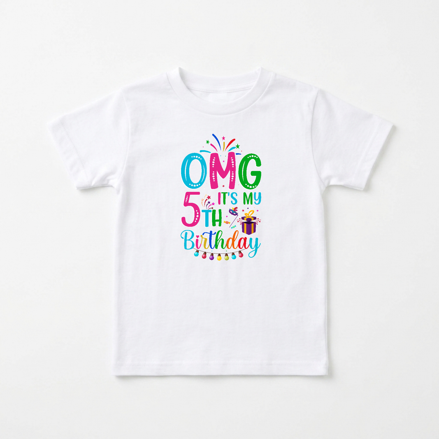 OMG It's My 5th Birthday Kids Shirt – Party Tee