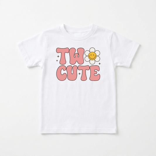 Two Cute 2nd Birthday Toddler Girls Shirt