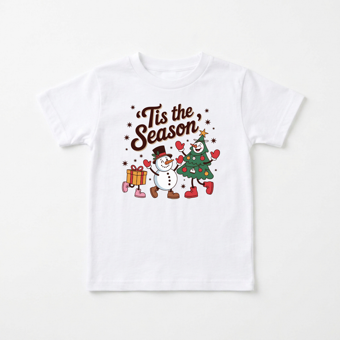 'Tis the Season Retro Christmas Toddler Shirt