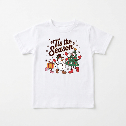 'Tis the Season Retro Christmas Toddler Shirt