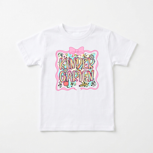 Kindergarten Back to School Youth Girls Shirt
