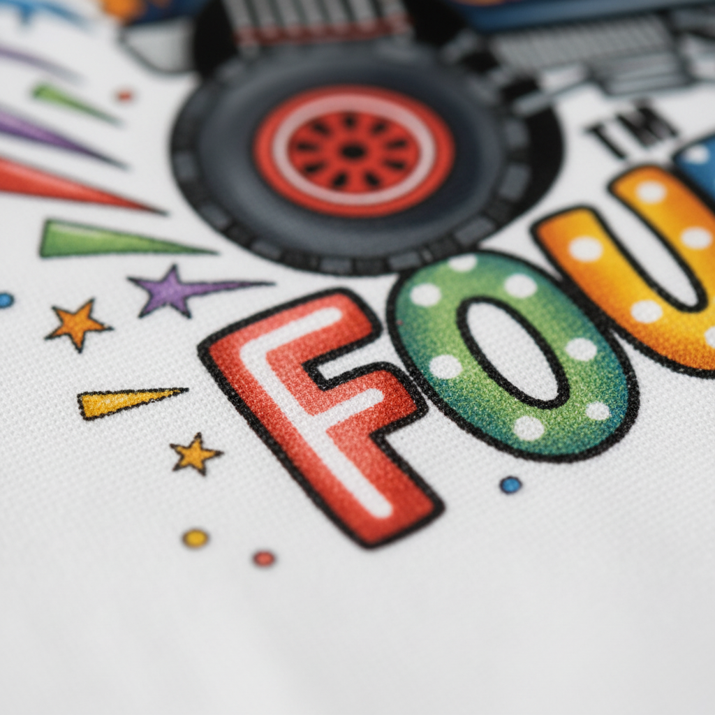 Truck Yeah I'm Four Toddler Shirt – Monster Truck 4th Birthday Tee
