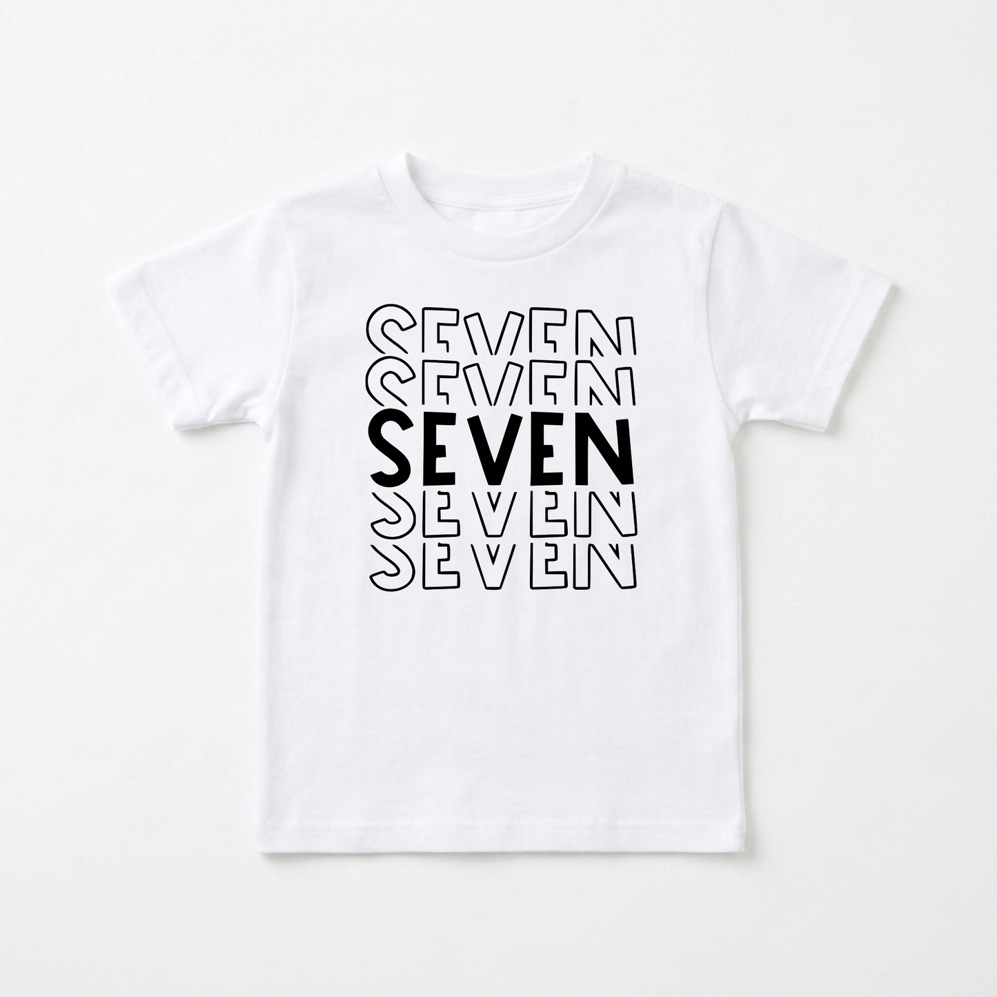 Seven Birthday Kids Shirt – 7th Birthday Tee