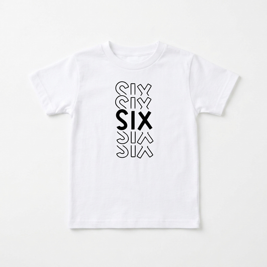 Six Birthday Kids Shirt – 6th Birthday Tee