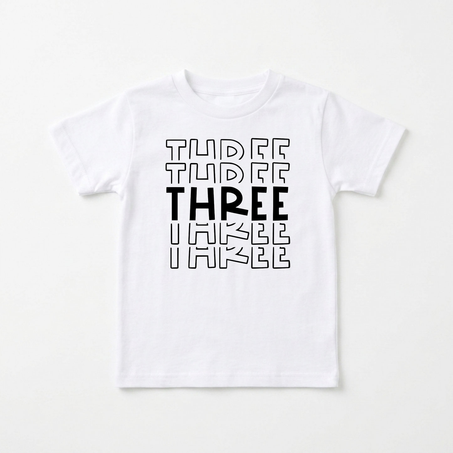 Three Birthday Toddler Shirt – 3rd Birthday Tee