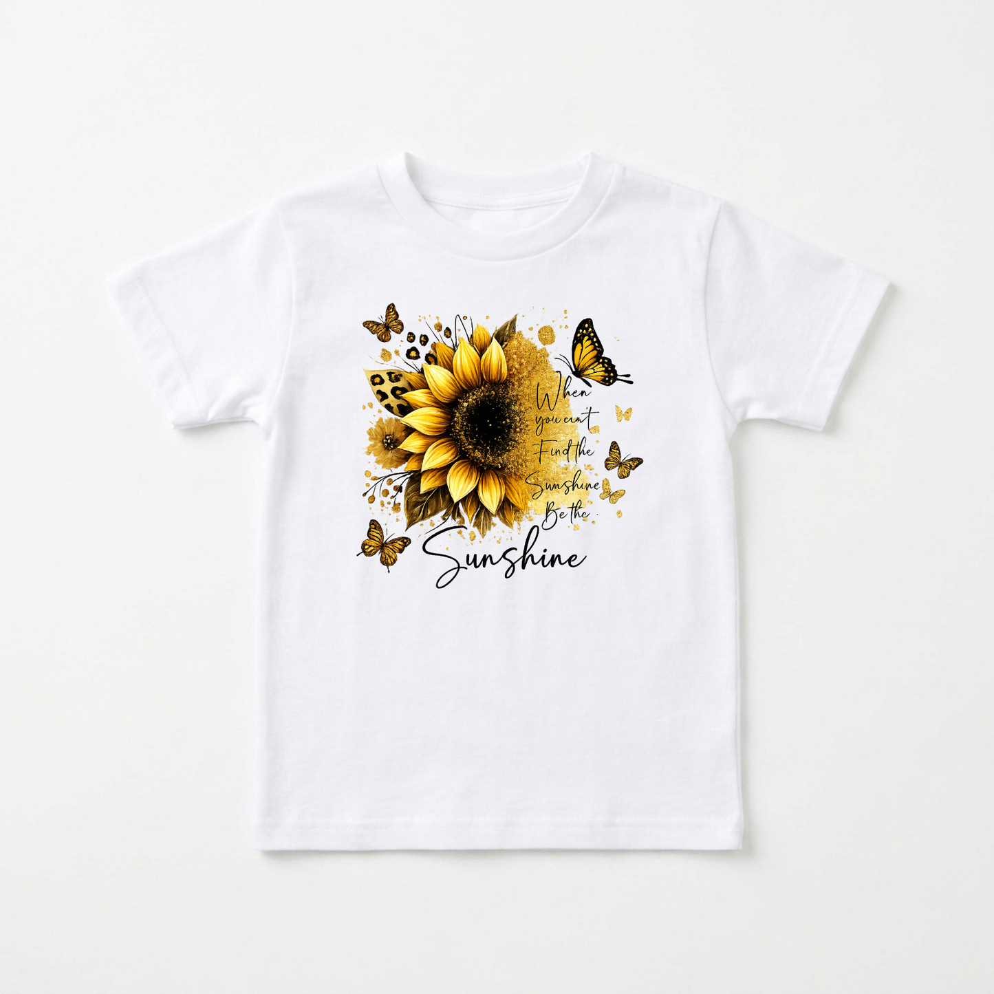 Be The Sunshine Sunflower Tee – Youth Girls Shirt