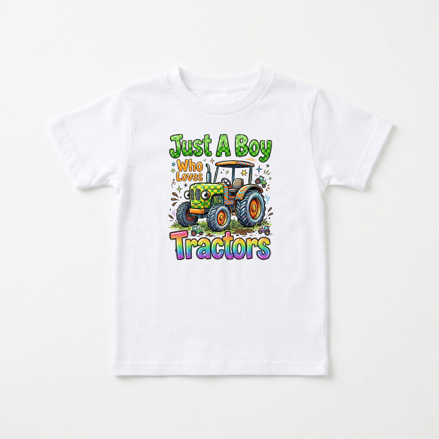 Just a Boy Who Loves Tractors Toddler Shirt – Farm Tractor Tee