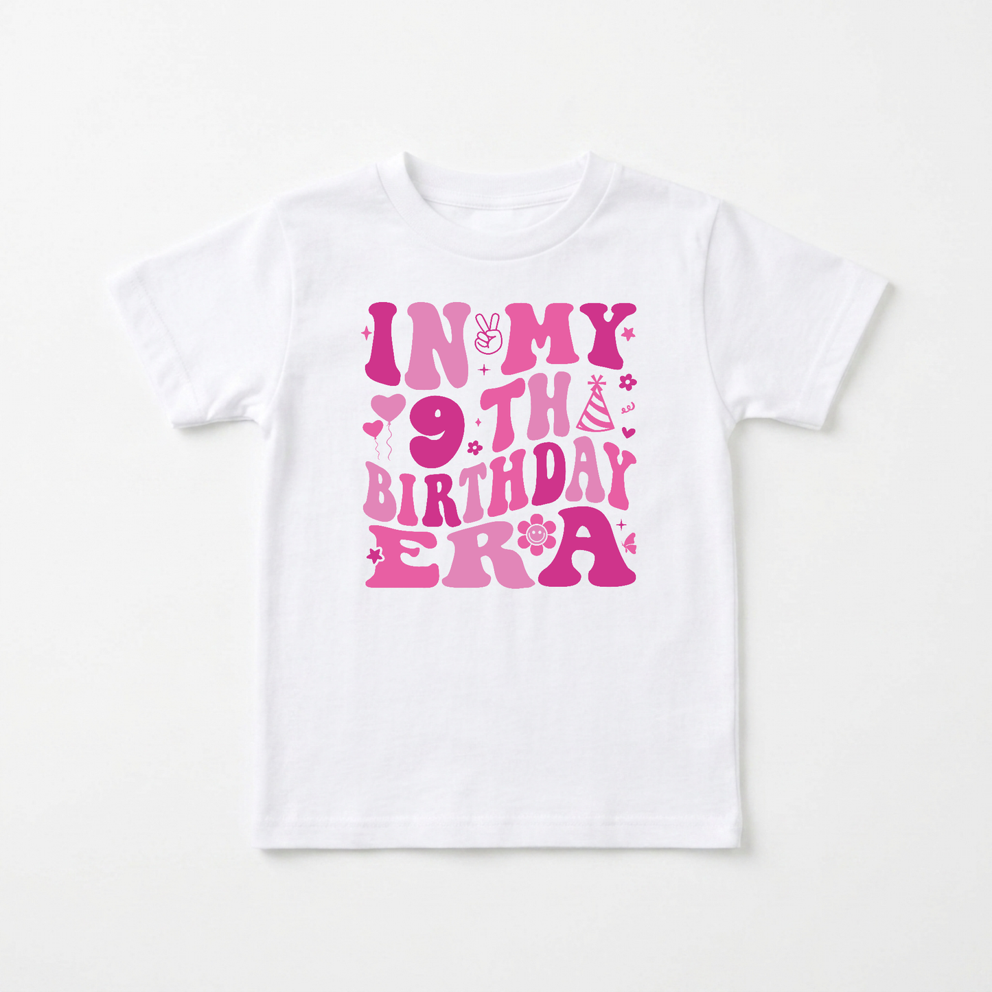 In My 9th Birthday Era Kids Shirt – Retro 9th Birthday Tee