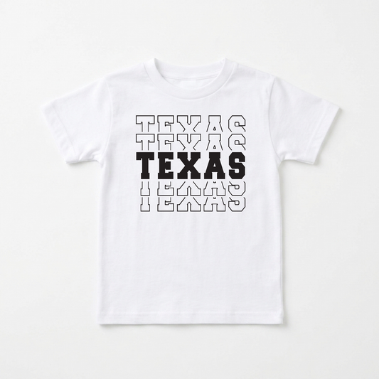 Texas Varsity Kids Shirt – State Pride Tee