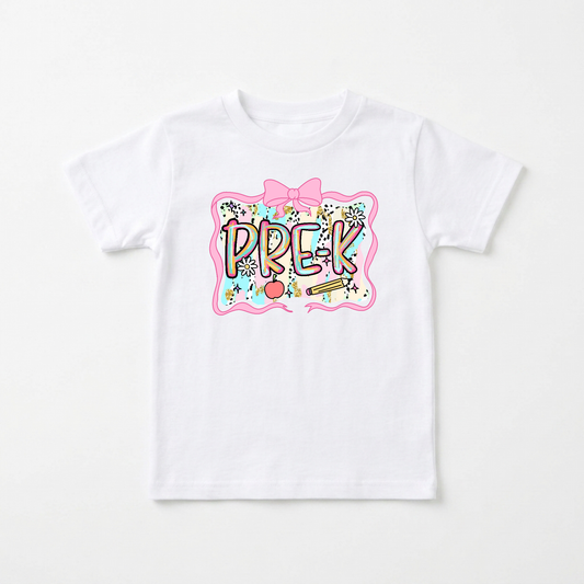 Pre-K Back to School Young Girls Shirt