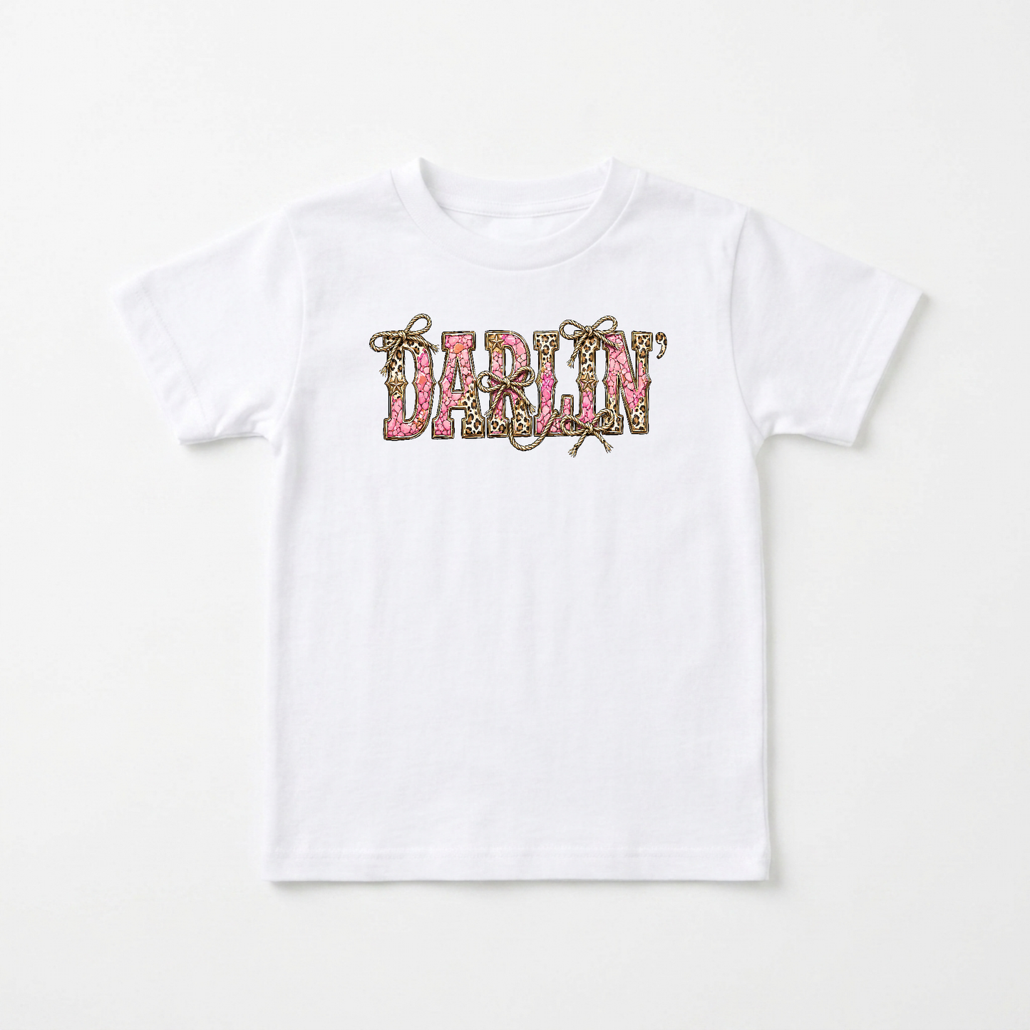 Darlin' Toddler Girls Shirt – Leopard Western Tee