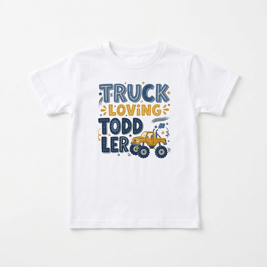 Truck Loving Toddler Boys Shirt