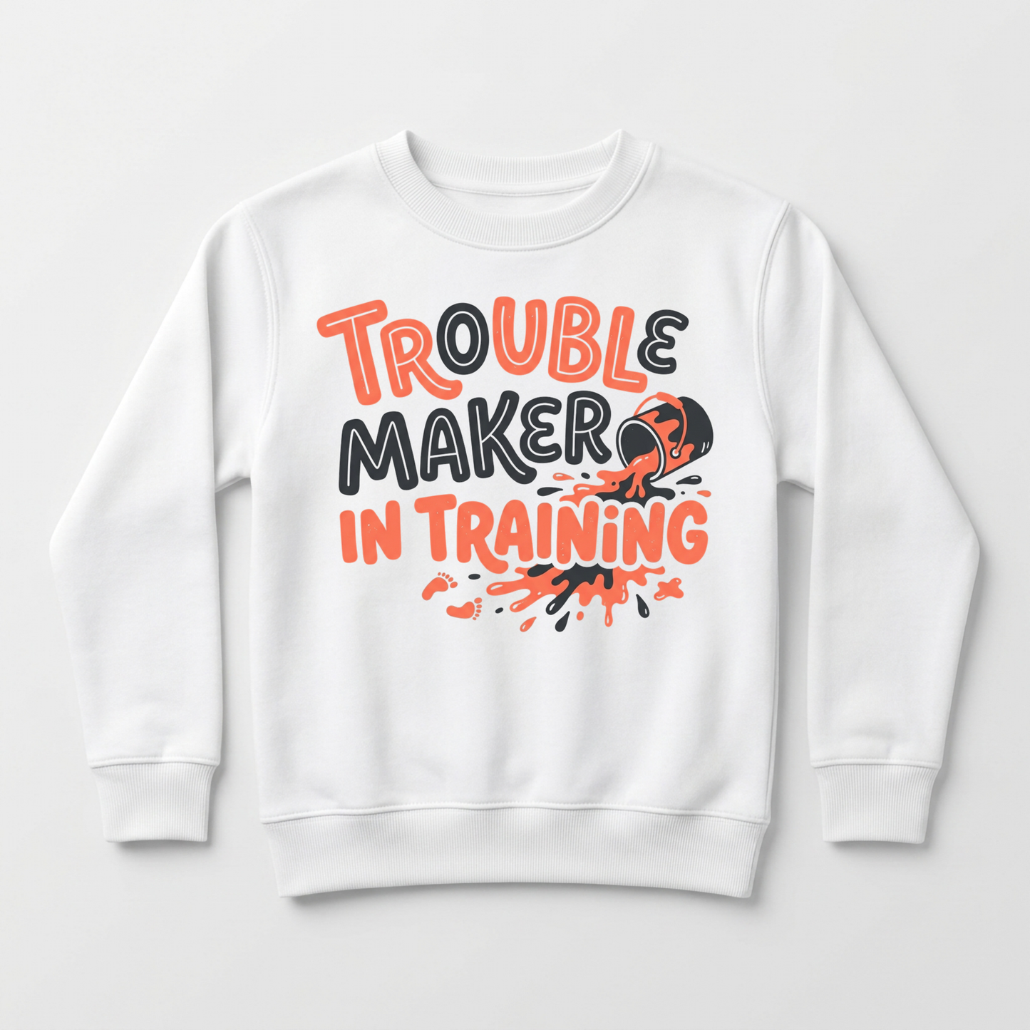 Trouble Maker in Training Toddler Sweatshirt – Funny Toddler Pullover
