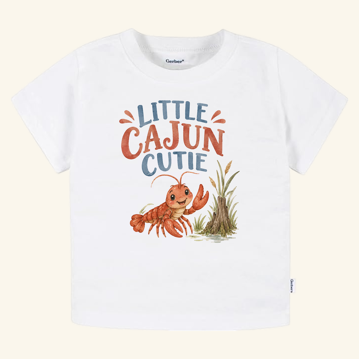 Little Cajun Cutie Toddler Shirt – Cute Crawfish Tee