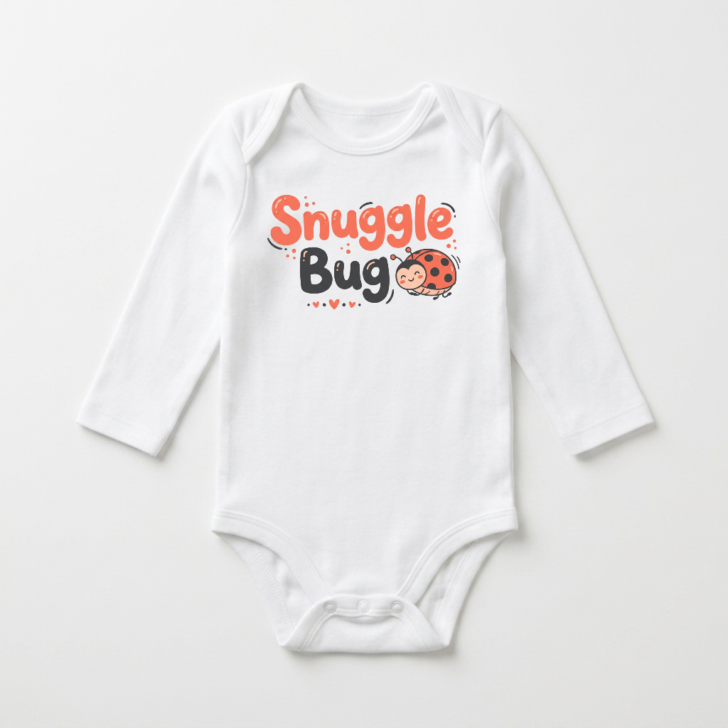 Long-Sleeve Ladybug Baby Onesie – Snuggle Bug Bodysuit