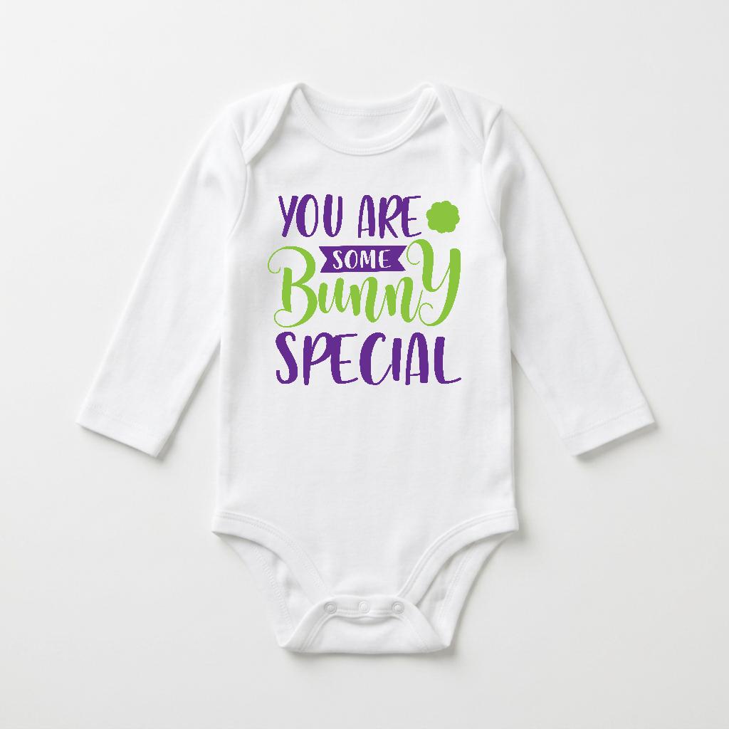 Long-Sleeve Easter Baby Onesie – You Are Some Bunny Special Bodysuit