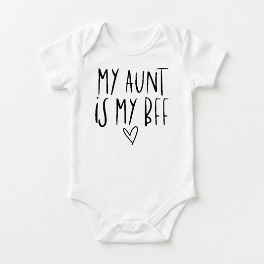 Aunt Baby Onesie – My Aunt Is My BFF Short-Sleeve Bodysuit