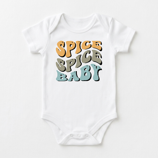 Fall Baby Onesie – Spice Spice Baby Retro Short-Sleeve Bodysuit