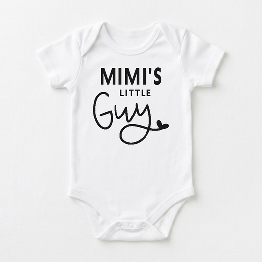 Mimi Baby Onesie – Mimi’s Little Guy Short-Sleeve Bodysuit