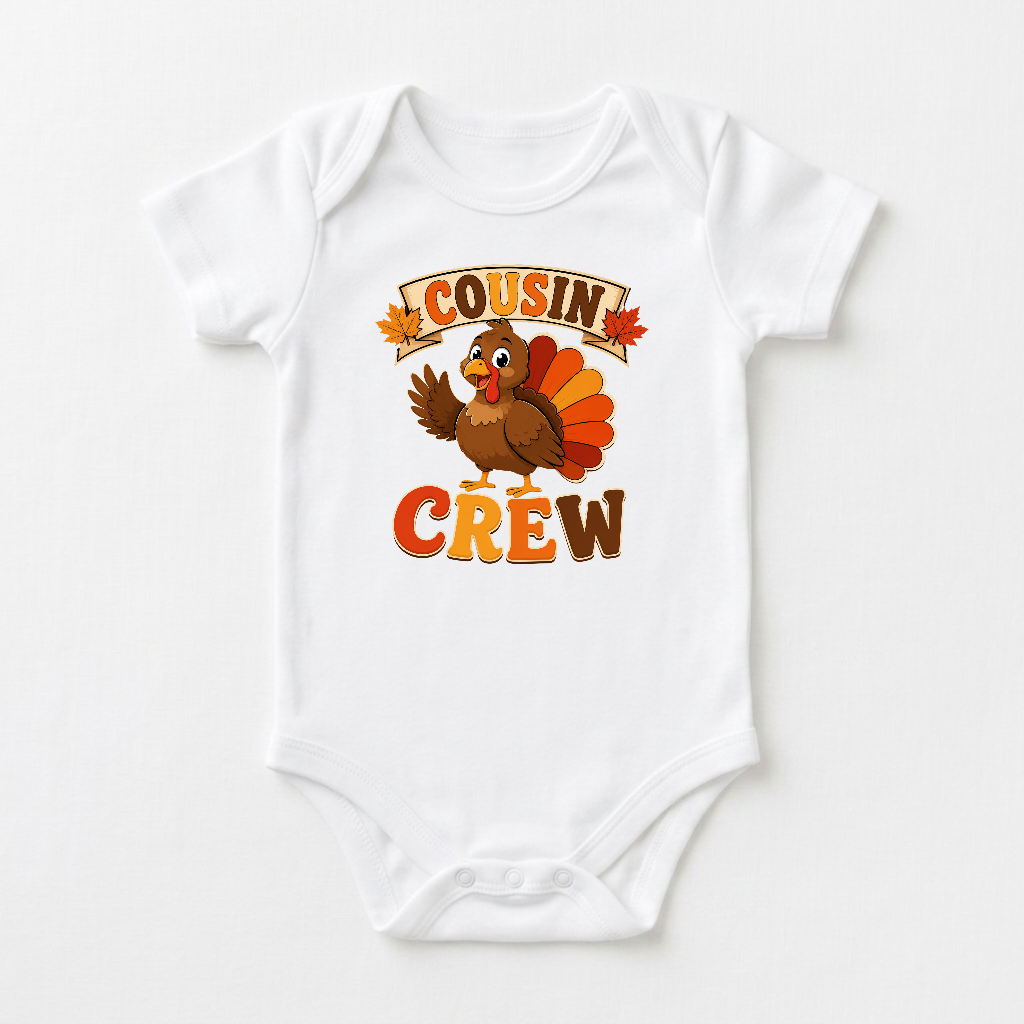 Cousin Crew Thanksgiving Short Sleeve Baby Onesie