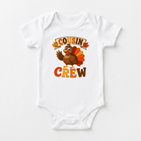 Cousin Crew Thanksgiving Short Sleeve Baby Onesie