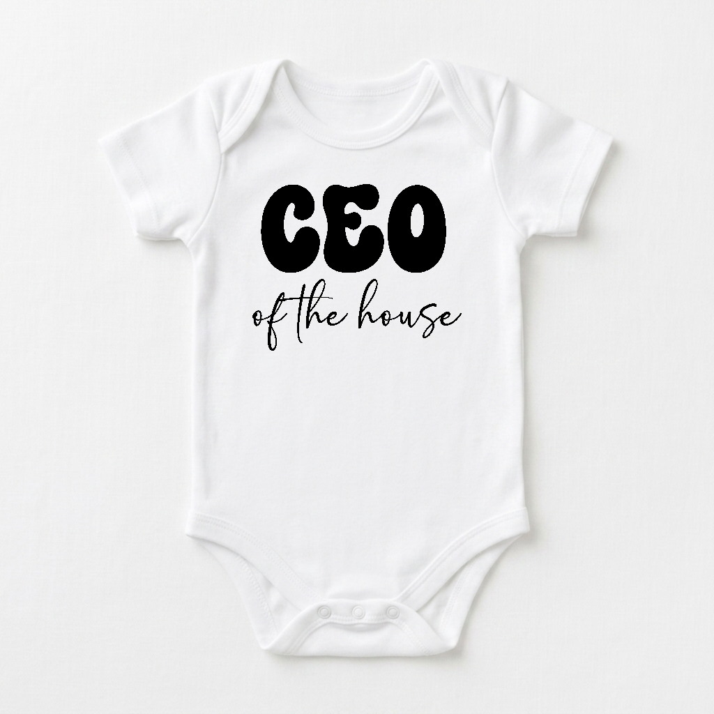 Funny Baby Onesie – CEO of the House Short-Sleeve Bodysuit