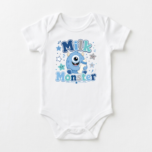 Funny Baby Onesie – Milk Monster Short-Sleeve Bodysuit