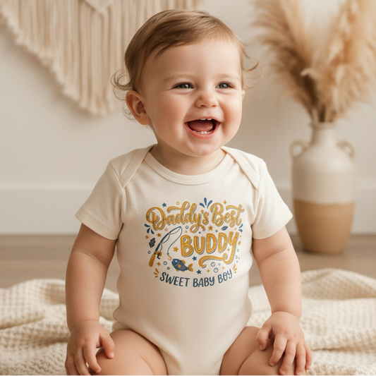 Daddy's Best Buddy Baby Onesie – Fishing Buddy Bodysuit