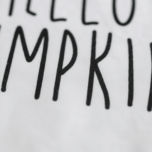 Hello Pumpkin Onesie – Baby Fall Bodysuit - Toodleroos