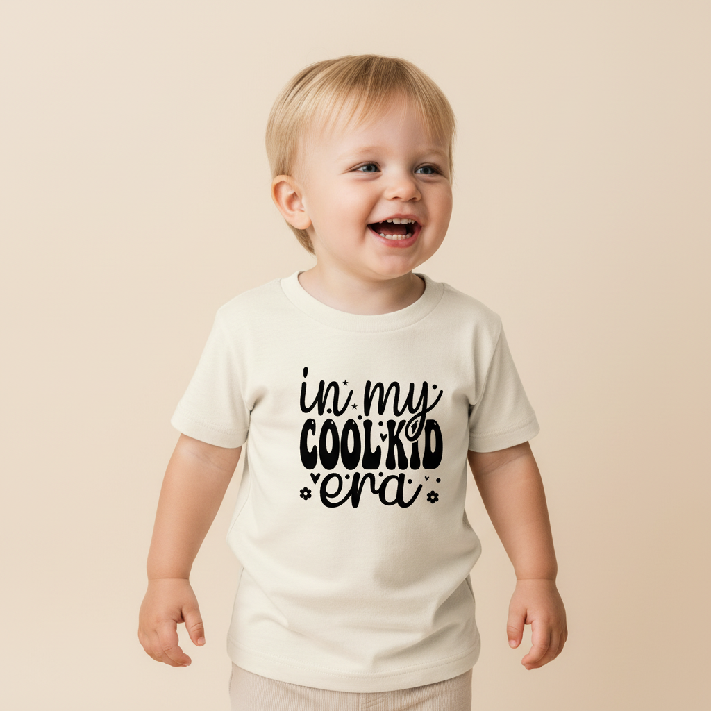 Funny Toddler Shirt – In My Cool Kid Era Retro Tee