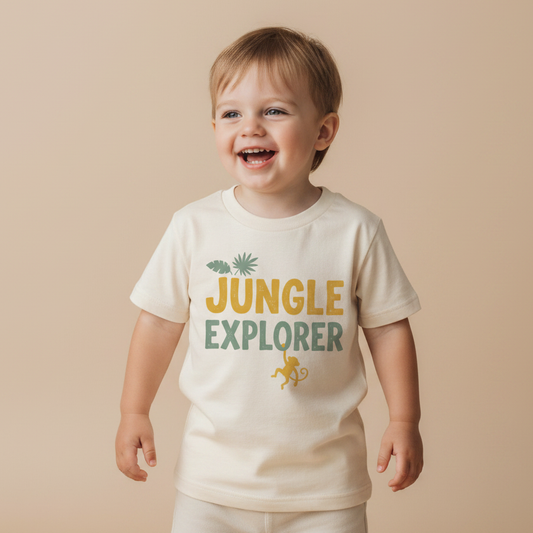Jungle Toddler Shirt – Jungle Explorer Monkey Safari Tee
