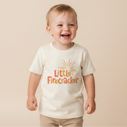 4th of July Toddler Shirt – Little Firecracker Firework Tee
