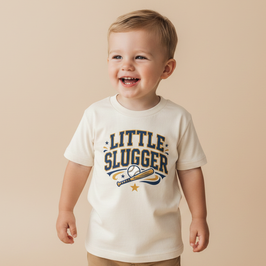 Baseball Toddler Shirt – Little Slugger Varsity Tee