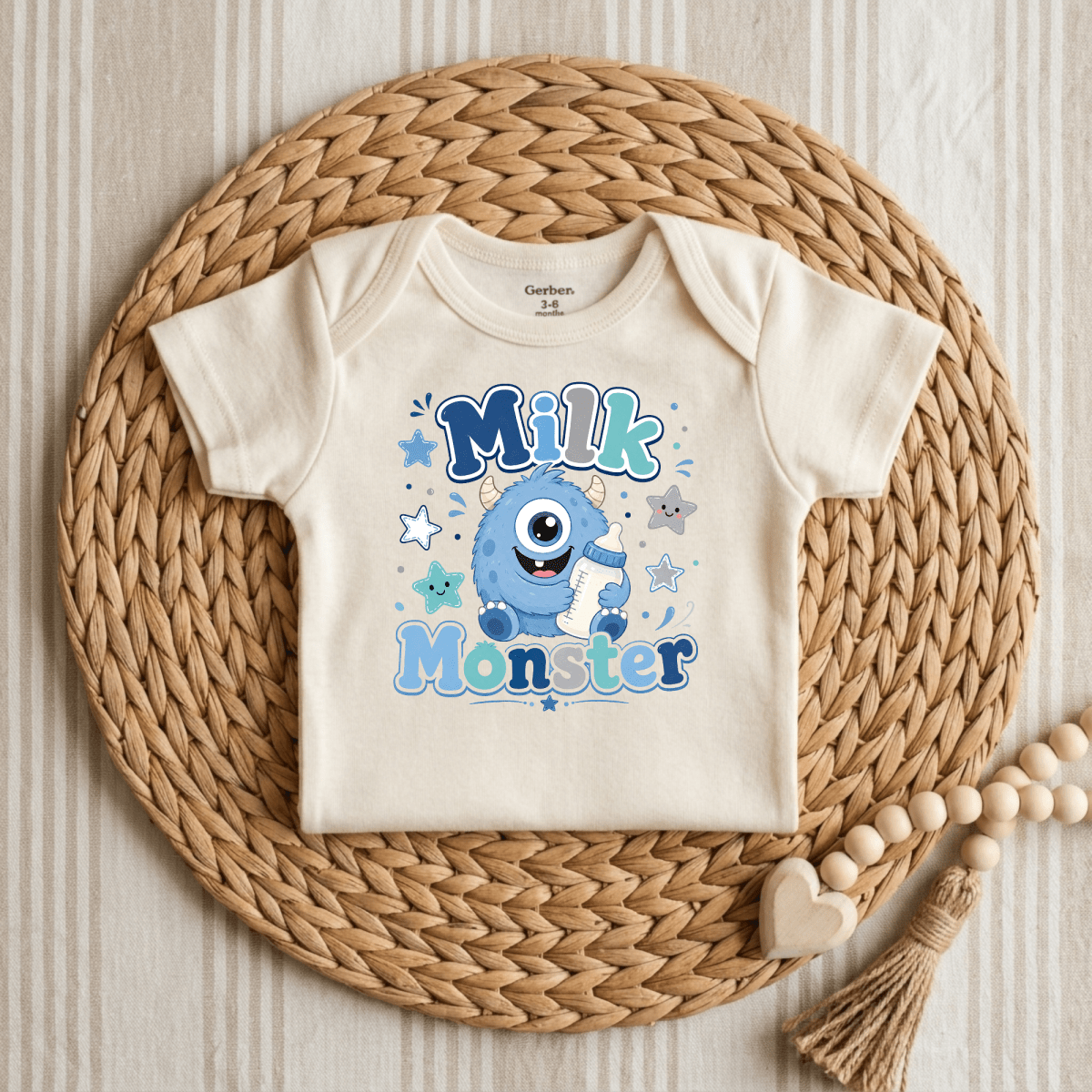 Milk Monster Baby Onesie – Funny Monster Bodysuit - Toodleroos