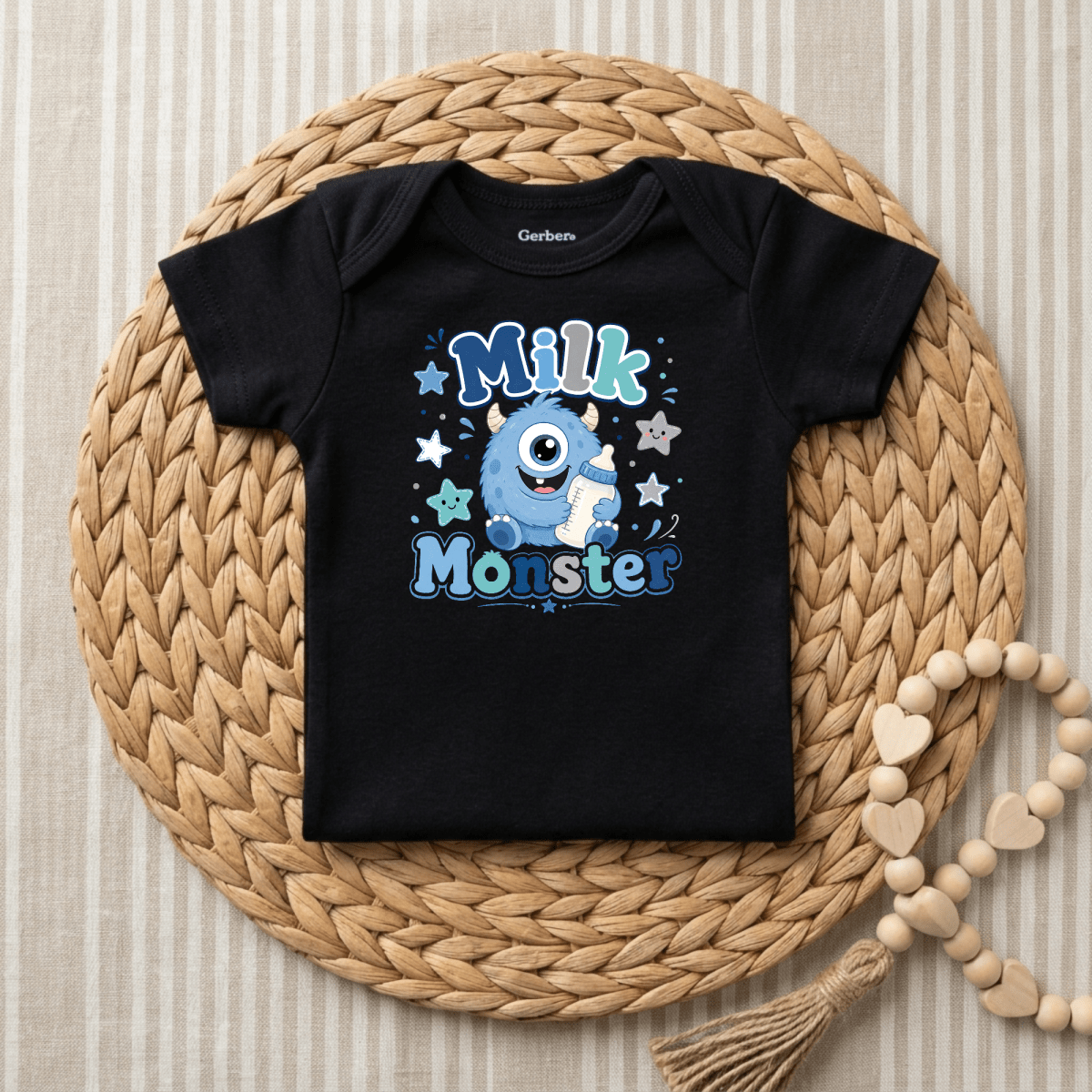 Milk Monster Baby Onesie – Funny Monster Bodysuit - Toodleroos