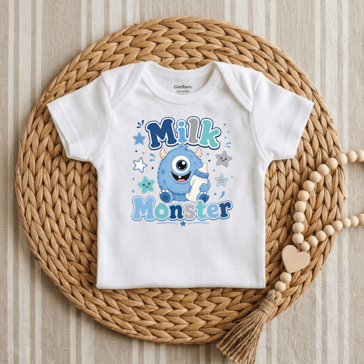 Milk Monster Baby Onesie – Funny Monster Bodysuit - Toodleroos