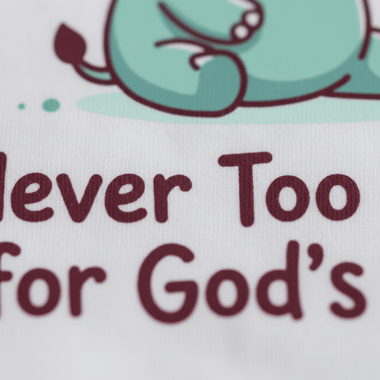 Never Too Small for God's Plan Onesie – Faith Bodysuit - Toodleroos