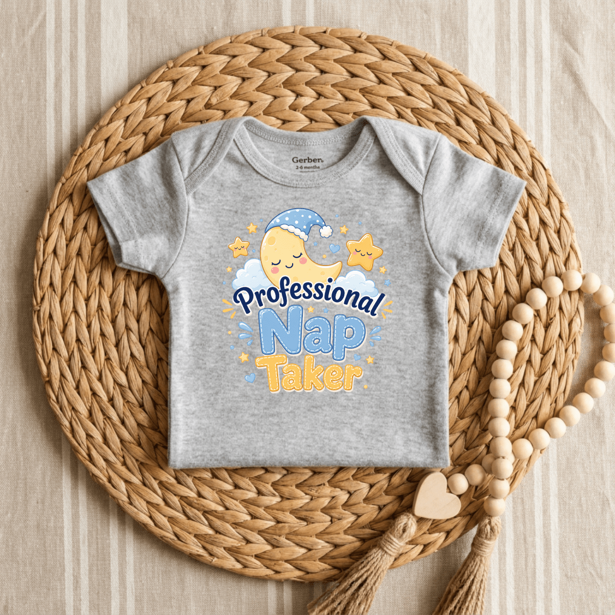 Professional Nap Taker Baby Onesie – Funny Moon Bodysuit - Toodleroos