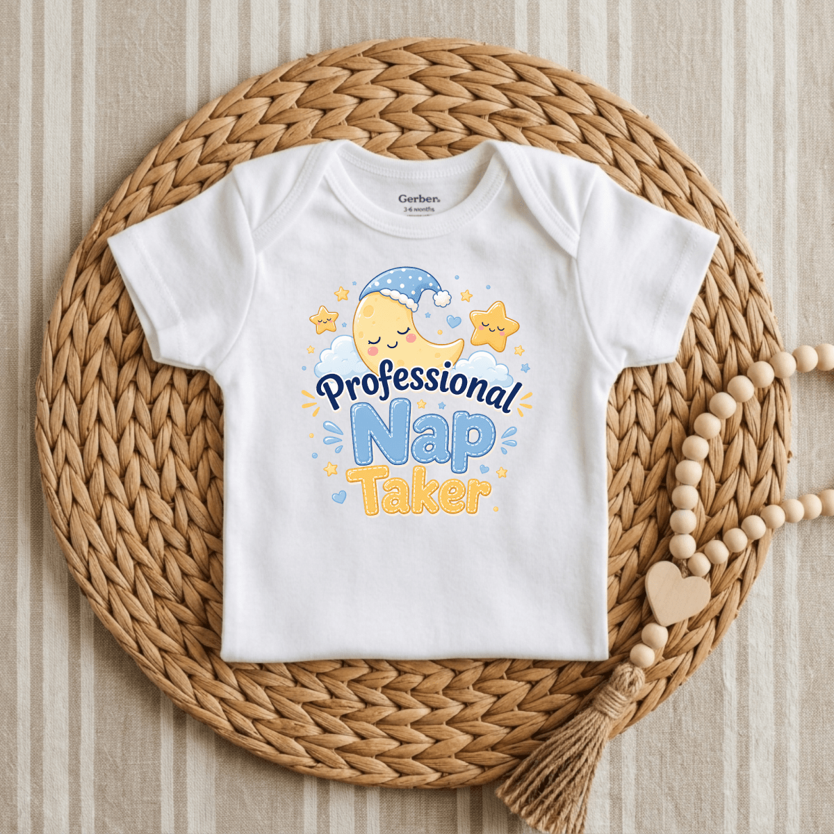Professional Nap Taker Baby Onesie – Funny Moon Bodysuit - Toodleroos