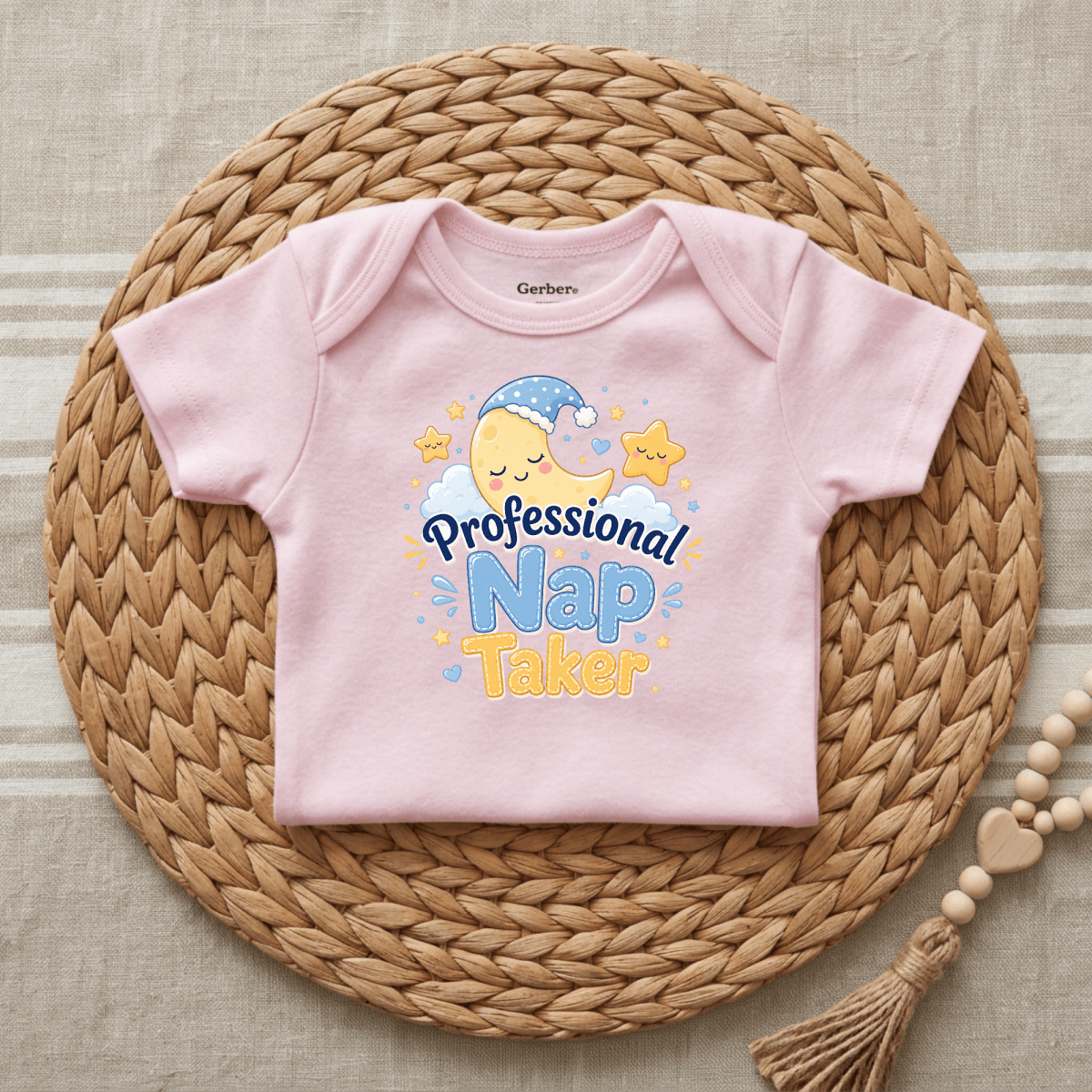 Professional Nap Taker Baby Onesie – Funny Moon Bodysuit - Toodleroos