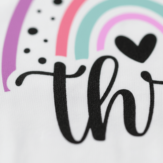 Rainbow Three Toddler Shirt – 3rd Birthday Tee - Toodleroos