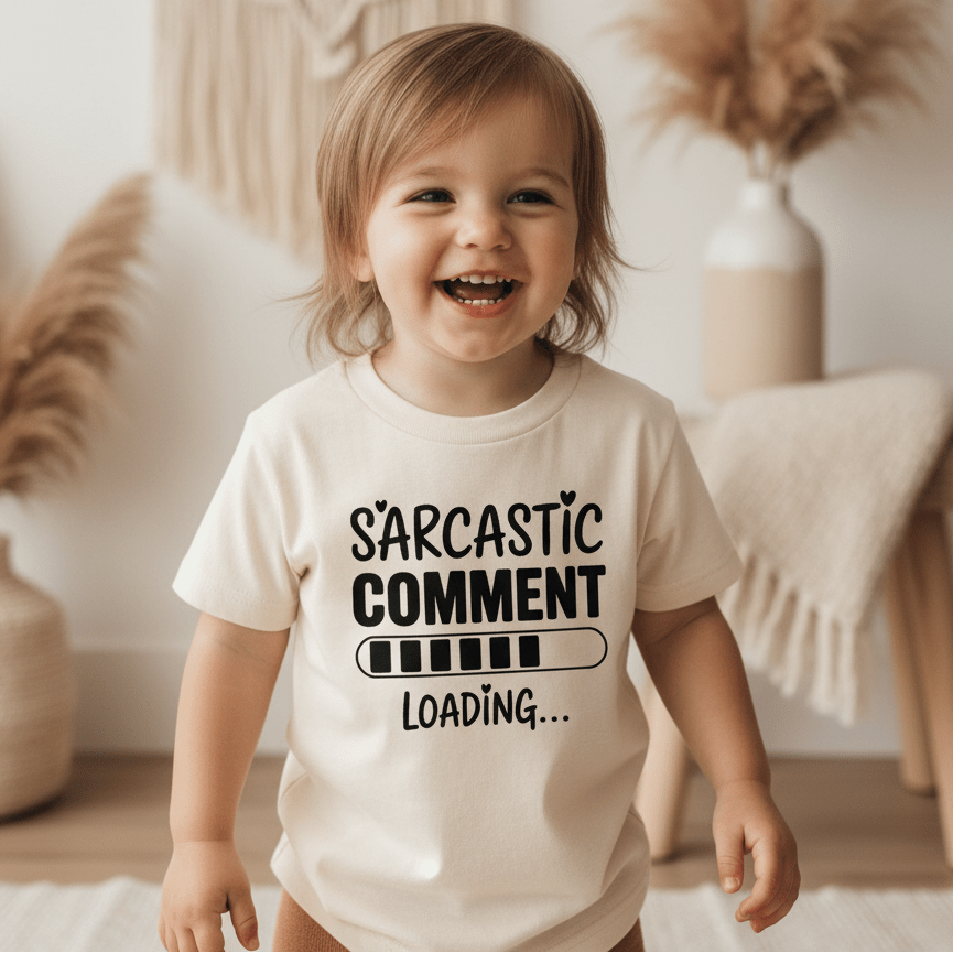 Sarcastic Comment Loading Toddler Shirt – Funny Loading Bar Tee - Toodleroos