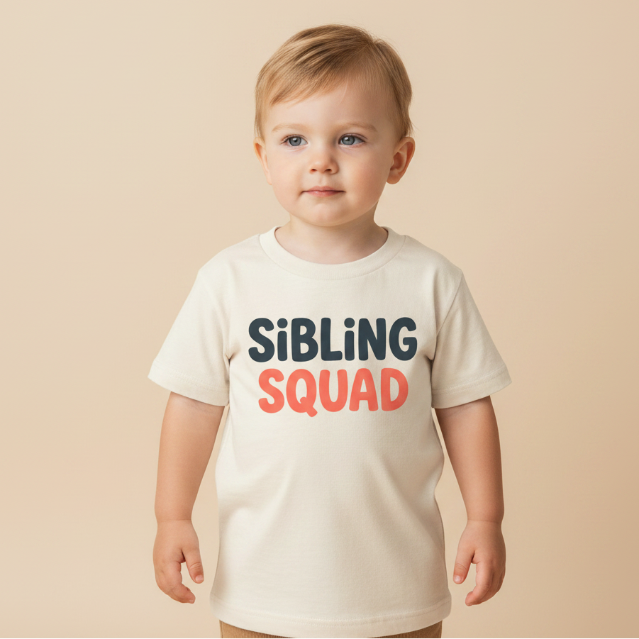 Matching Sibling Toddler Shirt – Sibling Squad Graphic Tee