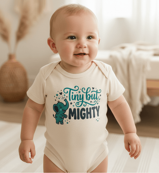 Tiny But Mighty Baby Onesie - Toodleroos