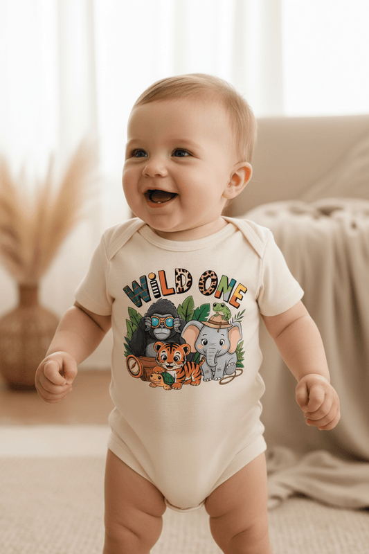 Wild One 1st Birthday Baby Onesie - Toodleroos